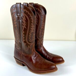 Nocona Jackpot Western Cowboy Boots Round Toe Leather Womens 8.5 EE Extra Wide
